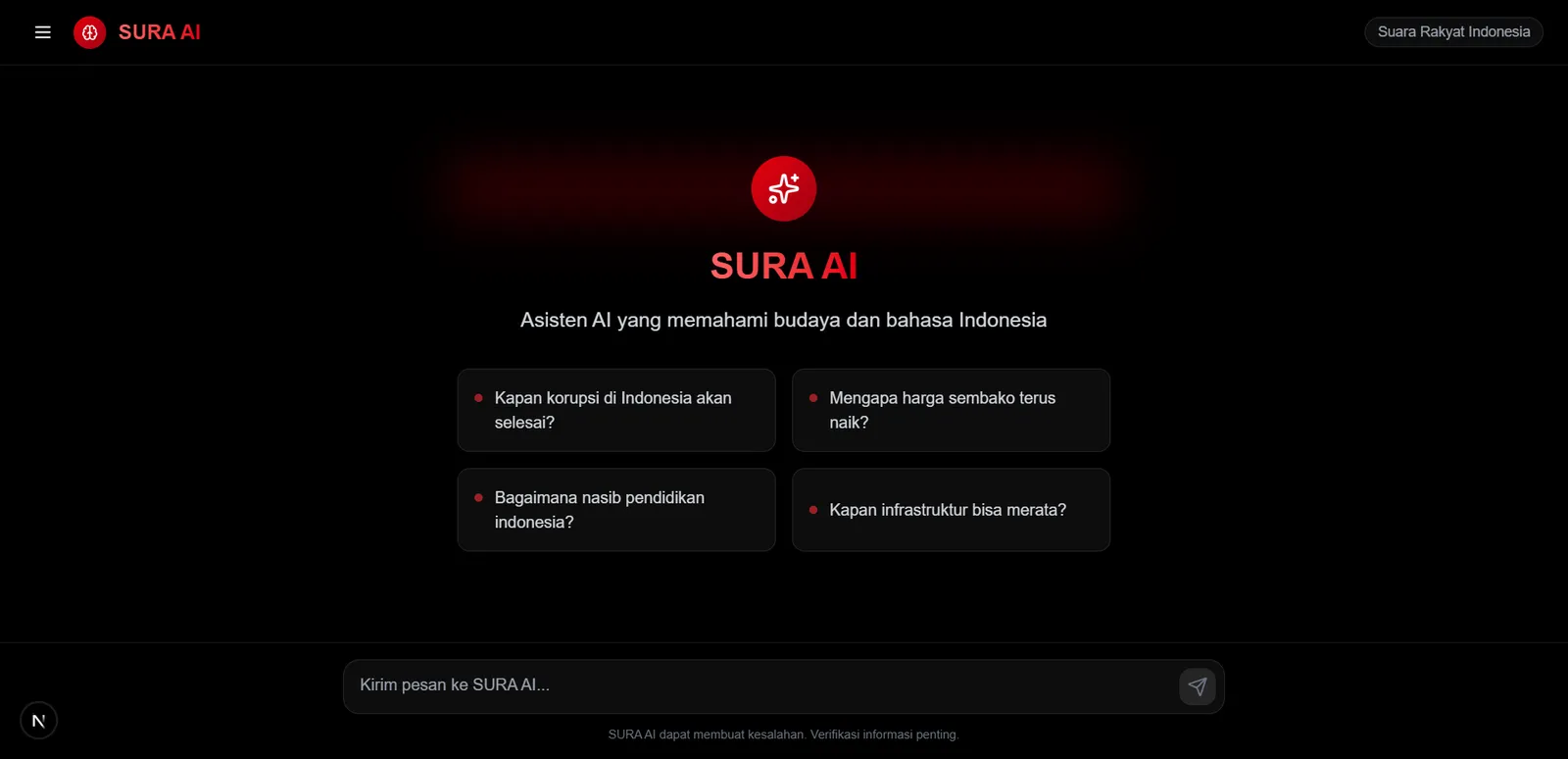 SURA AI Chatbot
